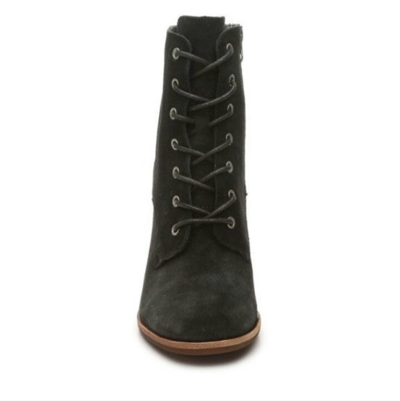 Kork Ease Black Suede Elfa Lace Up Booties - Picture 3 of 6